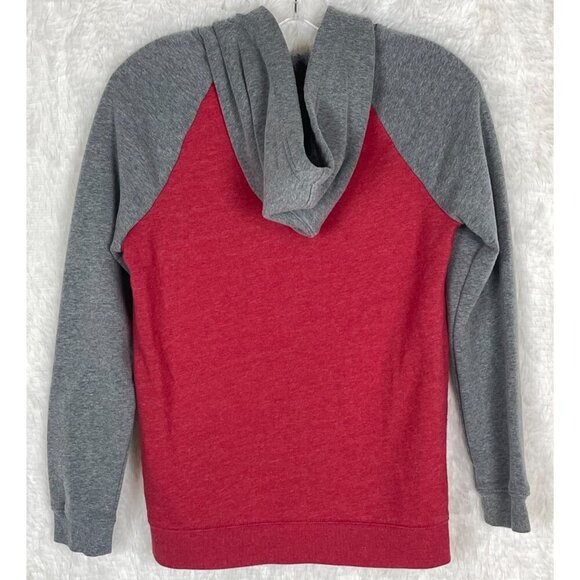 Cat & Jack Boys Large (12/14) Zip Up Hoodie Heather Red Heather Gray - Picture 4 of 4